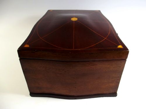 LATE VICTORIAN INLAID DOME TOPPED MAHOGANY JEWELLERY BOX - ADDITIONAL PHOTO 7