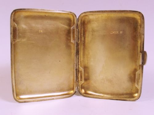 1890 HALLMARKED SILVER ENAMEL HUNTING CIGARETTE CASE - ADDITIONAL PHOTO 1