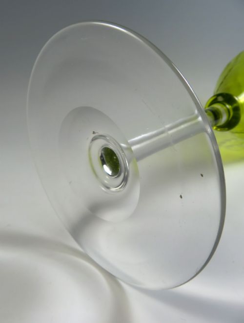OVERSIZED STEVENS AND WILLIAMS INTAGLIO CUT WINE GLASS - ADDITIONAL PHOTO 7