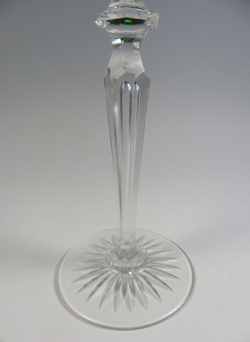 VAL ST LAMBERT 2 COLOUR HOCK WINE GLASS - ADDITIONAL PHOTO 7