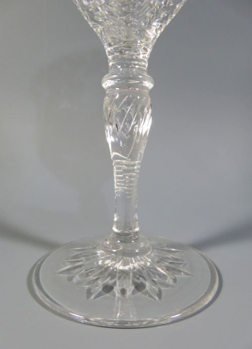 STEVENS AND WILLIAMS ROCK CUT WINE GLASS - ADDITIONAL PHOTO 6
