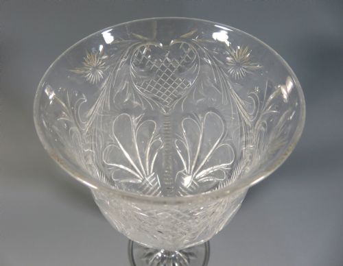 STEVENS AND WILLIAMS ROCK CUT WINE GLASS - ADDITIONAL PHOTO 9