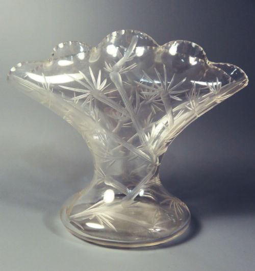 stevens and williams kieth murray glass cactus vase - CATEGORY: ANTIQUE GLASS - DATED 1900