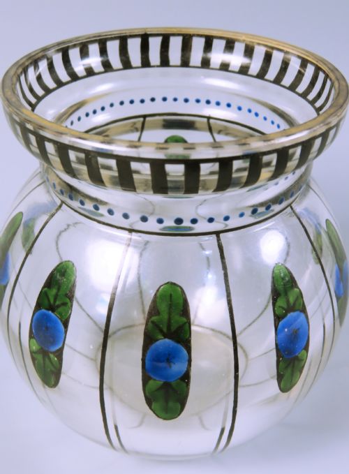 BOHEMIAN SECESSIONIST GLASS VASE BY HAIDA - ADDITIONAL PHOTO 4