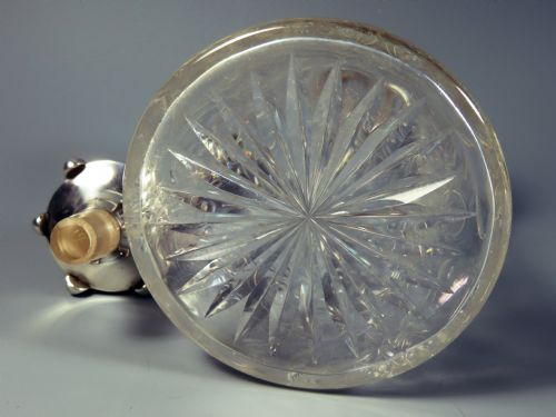 STEVENS AND WILLIAMS CUT GLASS DECANTER TIFFANY CO SILVER MOUNTS - ADDITIONAL PHOTO 13