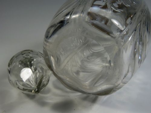 STEVENS AND WILLIAMS CUT GLASS CLARET JUG WILLIAM COMYNS SILVER MOUNT - ADDITIONAL PHOTO 10