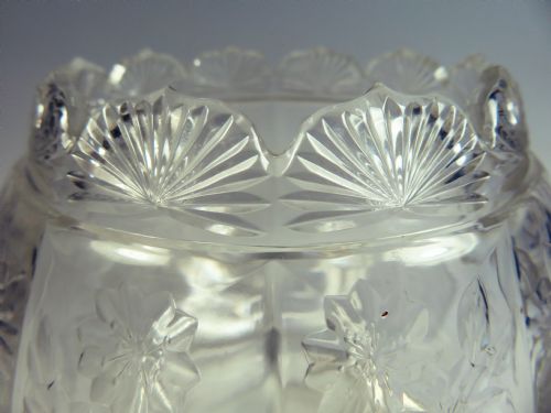 STEVENS AND WILLIAMS ROCK CUT GLASS VASE - ADDITIONAL PHOTO 8