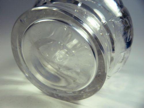 STEVENS AND WILLIAMS ROCK CUT GLASS VASE - ADDITIONAL PHOTO 10