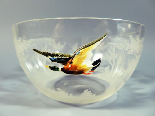 APPLIED MOSER GLASS DUCK FINGER BOWLS - ADDITIONAL PHOTO 2