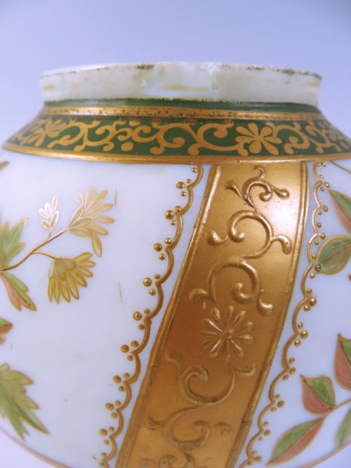 PAIR HARRACH GLASS BRASS MOUNTED POT POURRI BOWLS - ADDITIONAL PHOTO 7