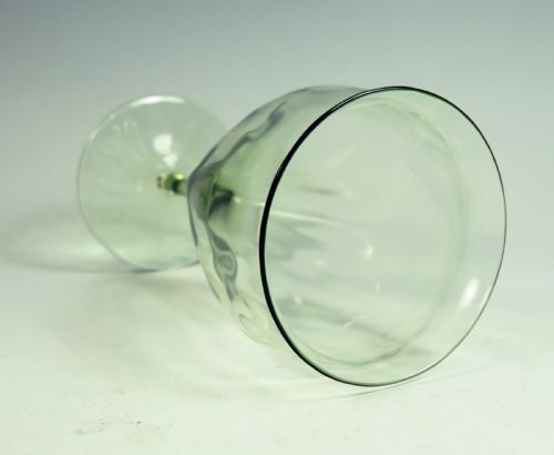 GREEN POPPY HEAD WINE GLASS HARRY POWELL C1890 - ADDITIONAL PHOTO 2