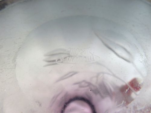 HUGE MOSER INTAGLIO CUT GLASS VASE - ADDITIONAL PHOTO 3