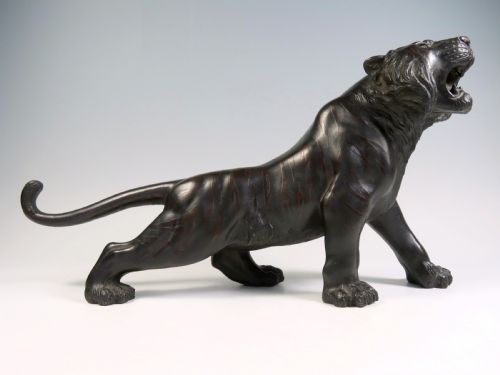JAPANESE MEIJI PERIOD BRONZE TIGER BY GENRYUSAI SEIYA - ADDITIONAL PHOTO 1