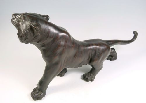 JAPANESE MEIJI PERIOD BRONZE TIGER BY GENRYUSAI SEIYA - ADDITIONAL PHOTO 2