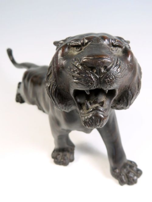 JAPANESE MEIJI PERIOD BRONZE TIGER BY GENRYUSAI SEIYA - ADDITIONAL PHOTO 3