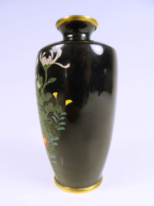 JAPANESE MEIJI PERIOD CLOISONNE ENAMEL VASE BY GONDA HIROSUKE - ADDITIONAL PHOTO 1