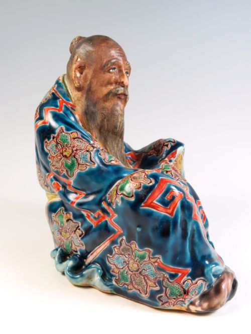 JAPANESE GOSO BLUE KUTANI FIGURINE - ADDITIONAL PHOTO 3