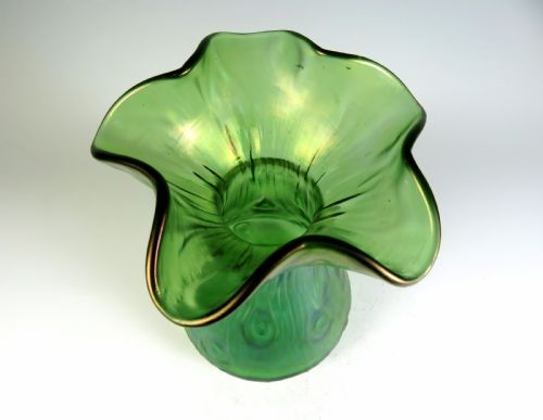 LARGE LOETZ IRIDESCENT GLASS VASE CRETA RUSTICANA - ADDITIONAL PHOTO 2