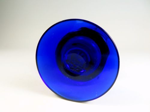 BLUE MOSER GLASS VASE AMAZONIAN WOMEN FRIEZE C1920S - ADDITIONAL PHOTO 7