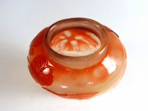 EMILE GALLE FIRE POLISHED CAMEO GLASS VASE - ADDITIONAL PHOTO 5