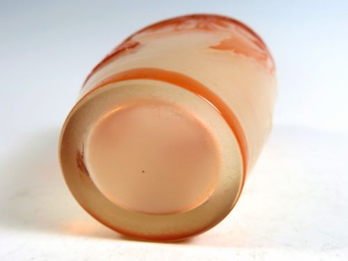 EMILE GALLE FIRE POLISHED CAMEO GLASS VASE - ADDITIONAL PHOTO 6