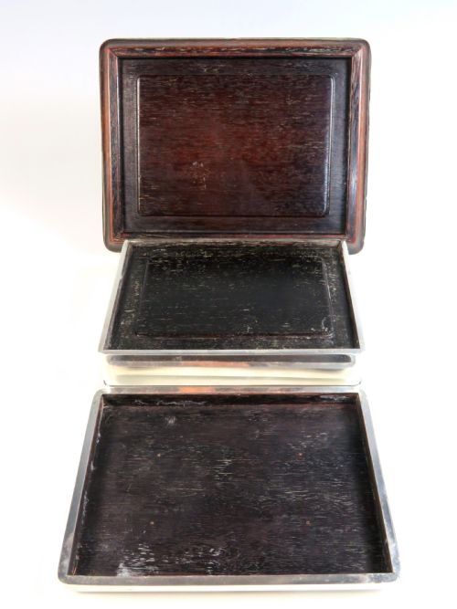 JAPANESE MEIJI PERIOD SILVER BOX AND TRAY - ADDITIONAL PHOTO 10