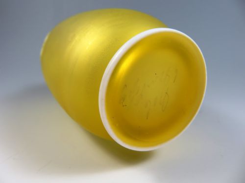 THOMAS WEBB YELLOW CAMEO URANIUM GLASS VASE - ADDITIONAL PHOTO 6