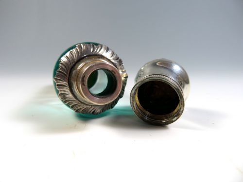 DAUM GLASS SCENT BOTTLE WITH SILVER MOUNTS - ADDITIONAL PHOTO 4