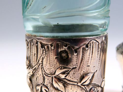 DAUM GLASS SCENT BOTTLE WITH SILVER MOUNTS - ADDITIONAL PHOTO 6