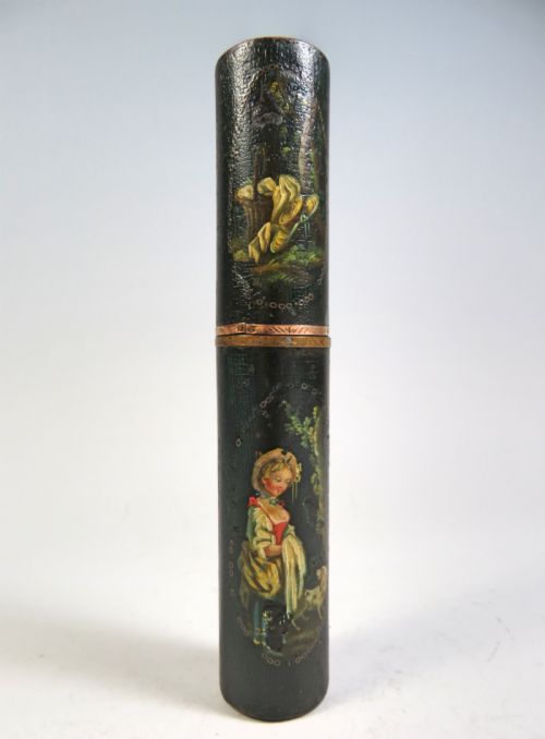 georgian vernis martin billetdoux bodkin - CATEGORY: ANTIQUE MISCELLANEOUS - DATED 1800