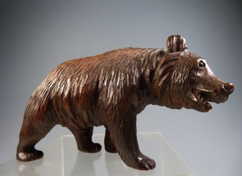 19th century black forest carved wood bear - CATEGORY: ANTIQUE MISCELLANEOUS - DATED 1890