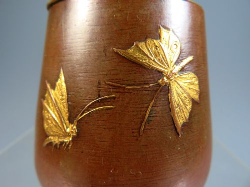 JAPANESE MEIJI PERIOD BRONZE BRUSH POT - ADDITIONAL PHOTO 3
