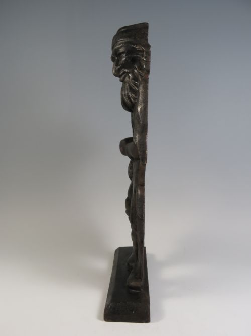VICTORIAN CAST IRON FAGIN DOOR STOP - ADDITIONAL PHOTO 2