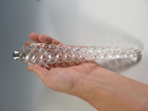 SAMPSON MORDAN SILVER SWIRL GLASS SCENT BOTTLE - ADDITIONAL PHOTO 9