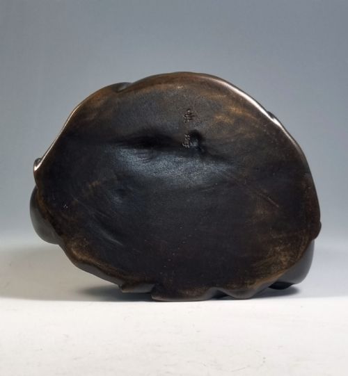JAPANESE MEIJI PERIOD BRONZE OKIMONO OF THE GREAT BUDDHA OF KAMAKURA - ADDITIONAL PHOTO 7