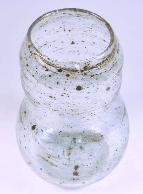 CHRISTOPHER DRESSER DESIGN CLUTHA GLASS DOUBLE GOURD VASE - ADDITIONAL PHOTO 3