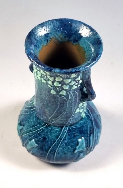 EARTHENWARE POTTERY VASE BY FREDERICK H RHEAD FOR WARDLE LIBERTY CO - ADDITIONAL PHOTO 3