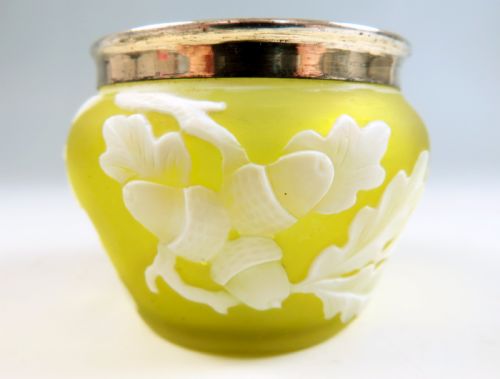 BOXED SET OF 4 THOMAS WEBB CAMEO GLASS SALTS - ADDITIONAL PHOTO 7