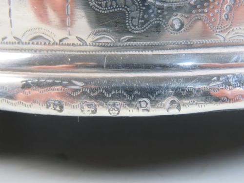 GEORGIAN HALLMARKED SILVER 8 BOTTLE CRUET SET - ADDITIONAL PHOTO 2