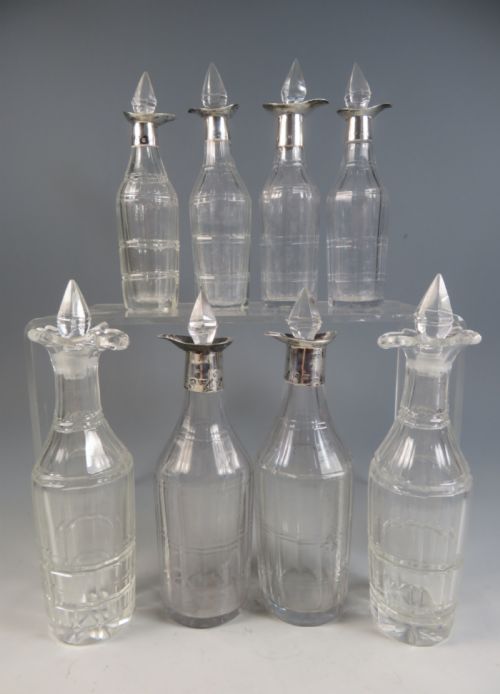 GEORGIAN HALLMARKED SILVER 8 BOTTLE CRUET SET - ADDITIONAL PHOTO 7