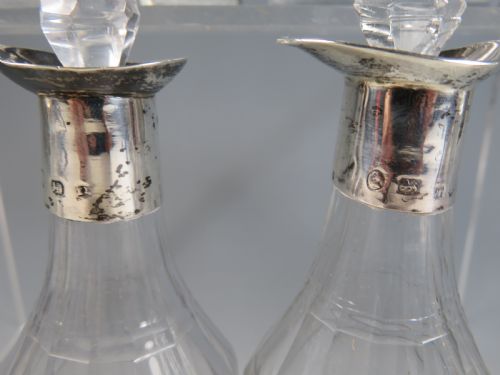 GEORGIAN HALLMARKED SILVER 8 BOTTLE CRUET SET - ADDITIONAL PHOTO 10