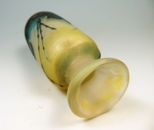 GALLE AQUATIC CAMEO GLASS VASE - ADDITIONAL PHOTO 4