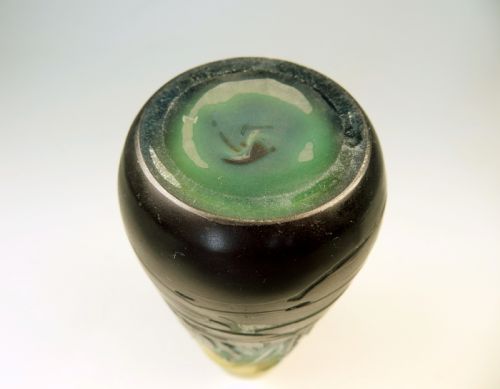 GALLE AQUATIC CAMEO GLASS VASE - ADDITIONAL PHOTO 5