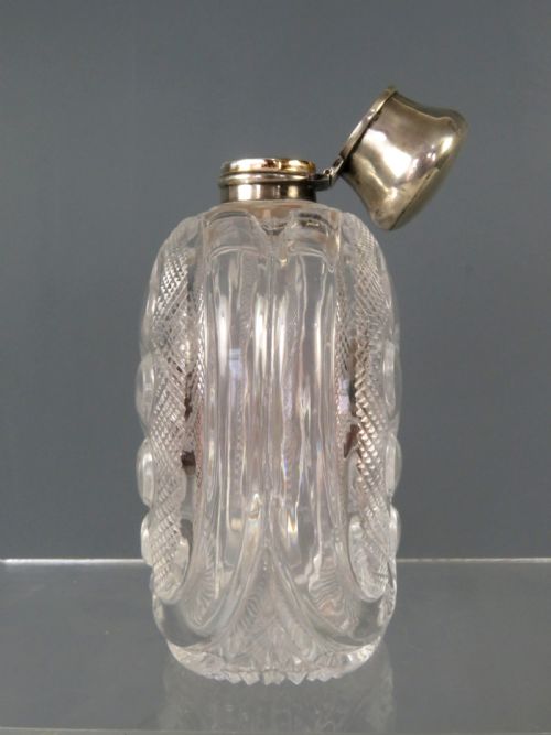 STEVENS AND WILLIAMS CUT GLASS SILVER MOUNTED SCENT BOTTLE SAUNDERS AND SHEPHERD - ADDITIONAL PHOTO 5