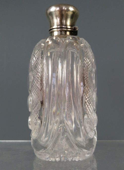 STEVENS AND WILLIAMS CUT GLASS SILVER MOUNTED SCENT BOTTLE SAUNDERS AND SHEPHERD - ADDITIONAL PHOTO 6
