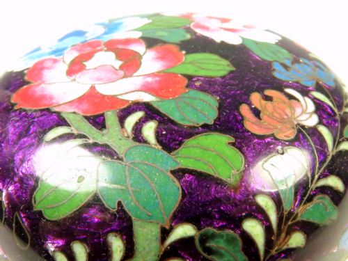 ANTIQUE JAPANESE GINBARI CLOISONNE ENAMEL KOGO - ADDITIONAL PHOTO 4