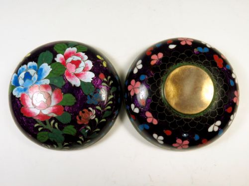 ANTIQUE JAPANESE GINBARI CLOISONNE ENAMEL KOGO - ADDITIONAL PHOTO 5