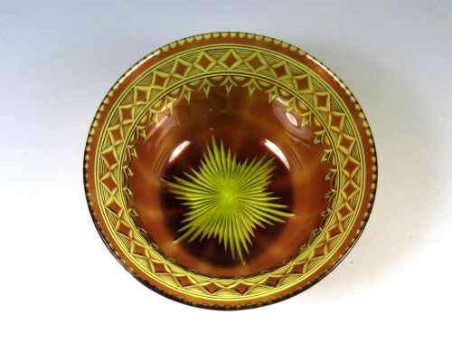 STEVENS AND WILLIAMS TWO COLOUR GLASS FINGER BOWL - ADDITIONAL PHOTO 1