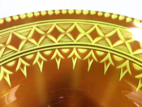 STEVENS AND WILLIAMS TWO COLOUR GLASS FINGER BOWL - ADDITIONAL PHOTO 2