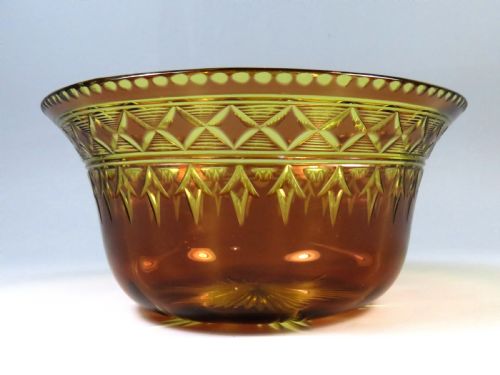 STEVENS AND WILLIAMS TWO COLOUR GLASS FINGER BOWL - ADDITIONAL PHOTO 4